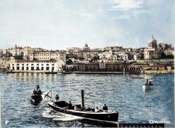 Вид с южной бухты на город. 1911 год.